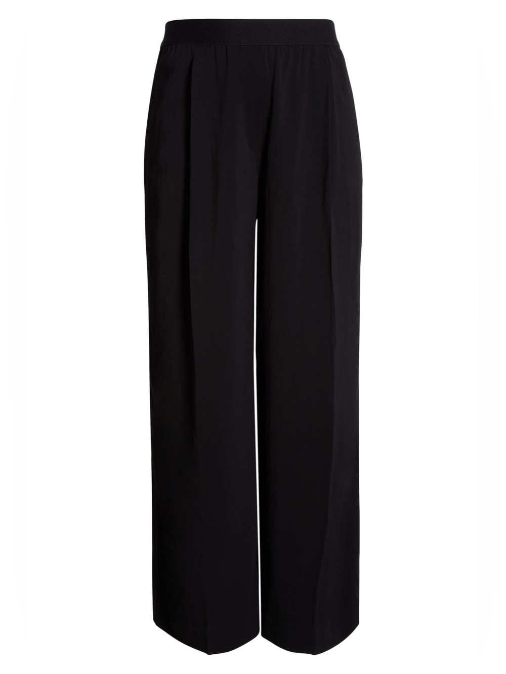 Nordstrom Pintuck Pull On Straight Leg High Waisted Dress Pants Black XS
